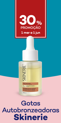 Gotas Bronzeadoras da marca Skinerie com destaque promocional de 30% direto - de 1 mar&ccedil;o a 1 junho